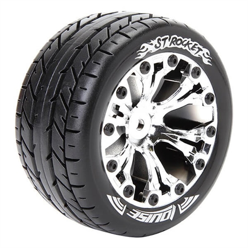 LOUISE RC ST-ROCKET 1/10 SOFT HEX 14MM BLACK CHROME ARRMA G